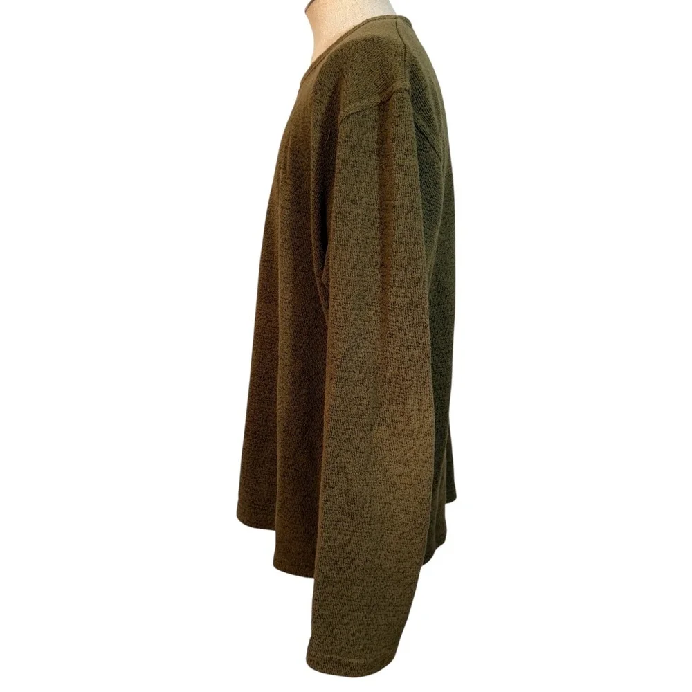 Men's Prana Breathe Sweater Size XL Green Long Sleeve Crewneck Pullover Casual